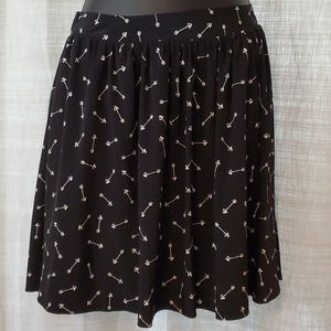 Black Heart Arrow Skirt